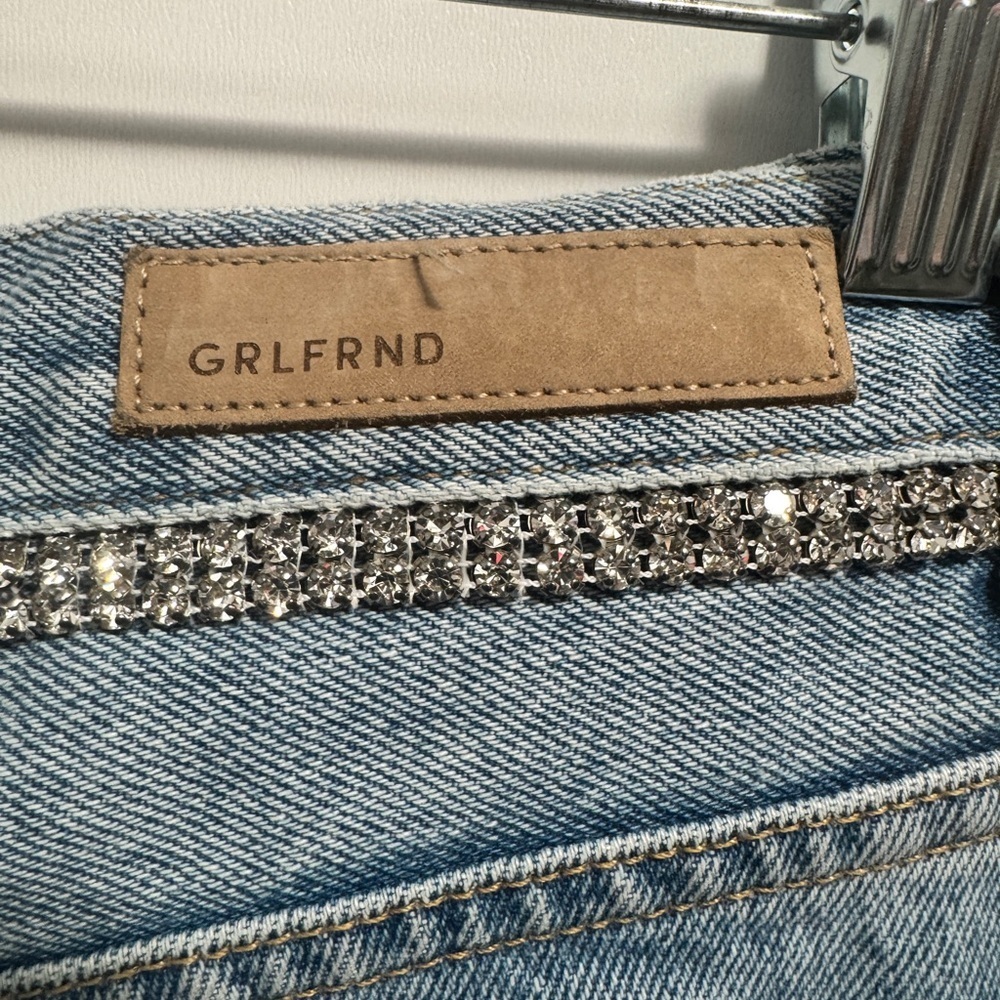 GRLFRND Karolina Embellished Skinny Jeans Light Wash - Picture 9 of 12